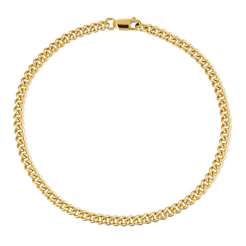 Medium Curb Chain Bracelet - Gold