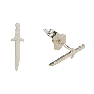 Dagger Charm Earring Studs