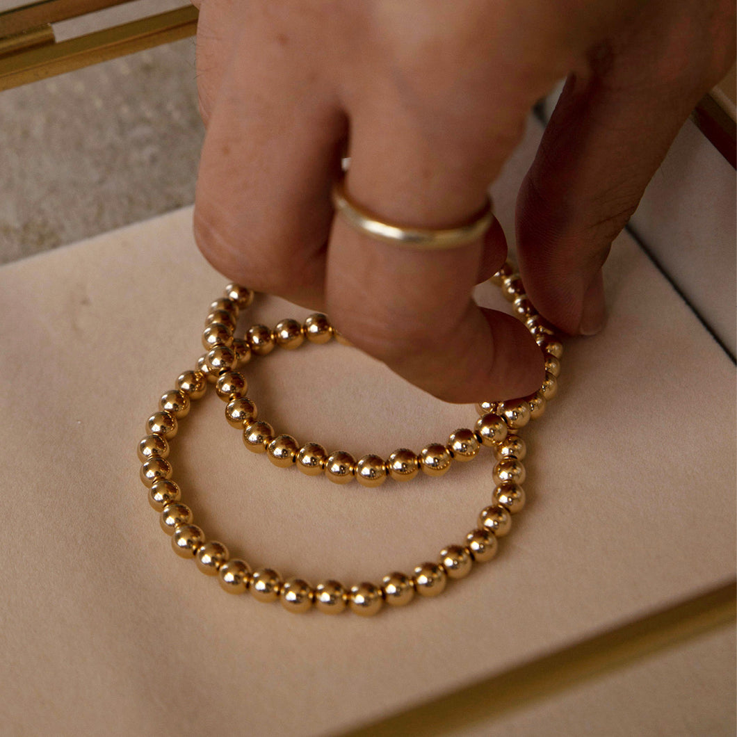 Gold Beaded Bracelet