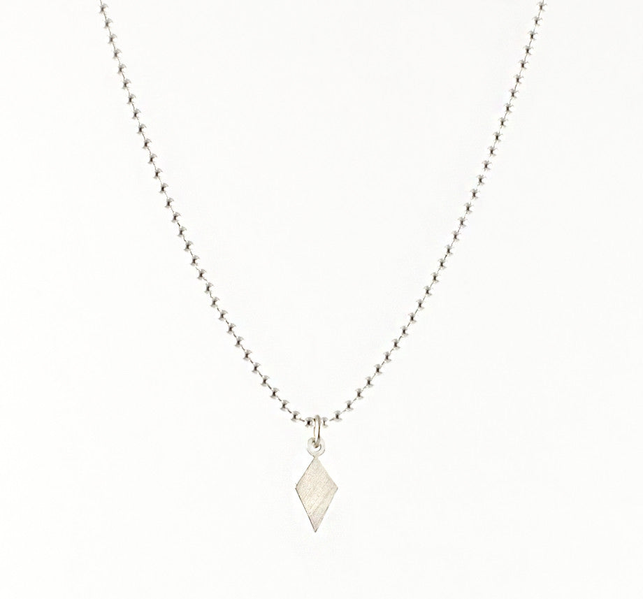 Diamond Charm Ball Chain Necklace