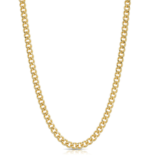 Medium Curb Chain Necklace - Gold