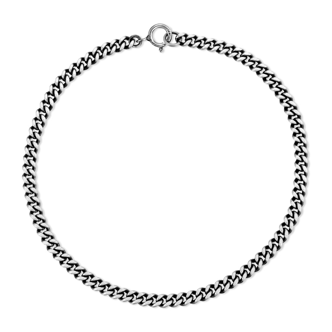 Medium Curb Chain Bracelet - Silver