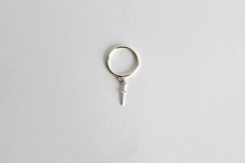 Dagger Charm Ring