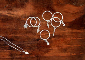 Bolt Charm Ring